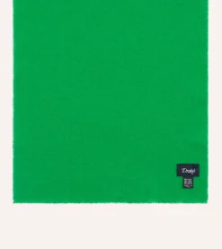 Drake’s Green Solid Wool Scarf