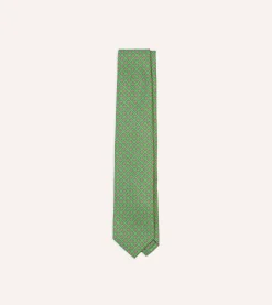 Drake’s Square Medallion Self-Tipped Silk Tie