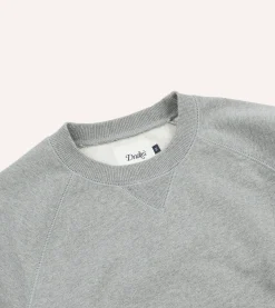 Drake’s Grey Brushed Cotton Jersey Sweatshirt