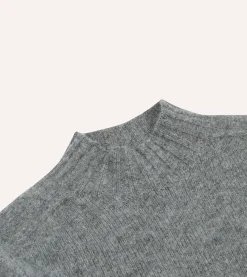 Drake’s Brushed Shetland Mock Neck Jumper