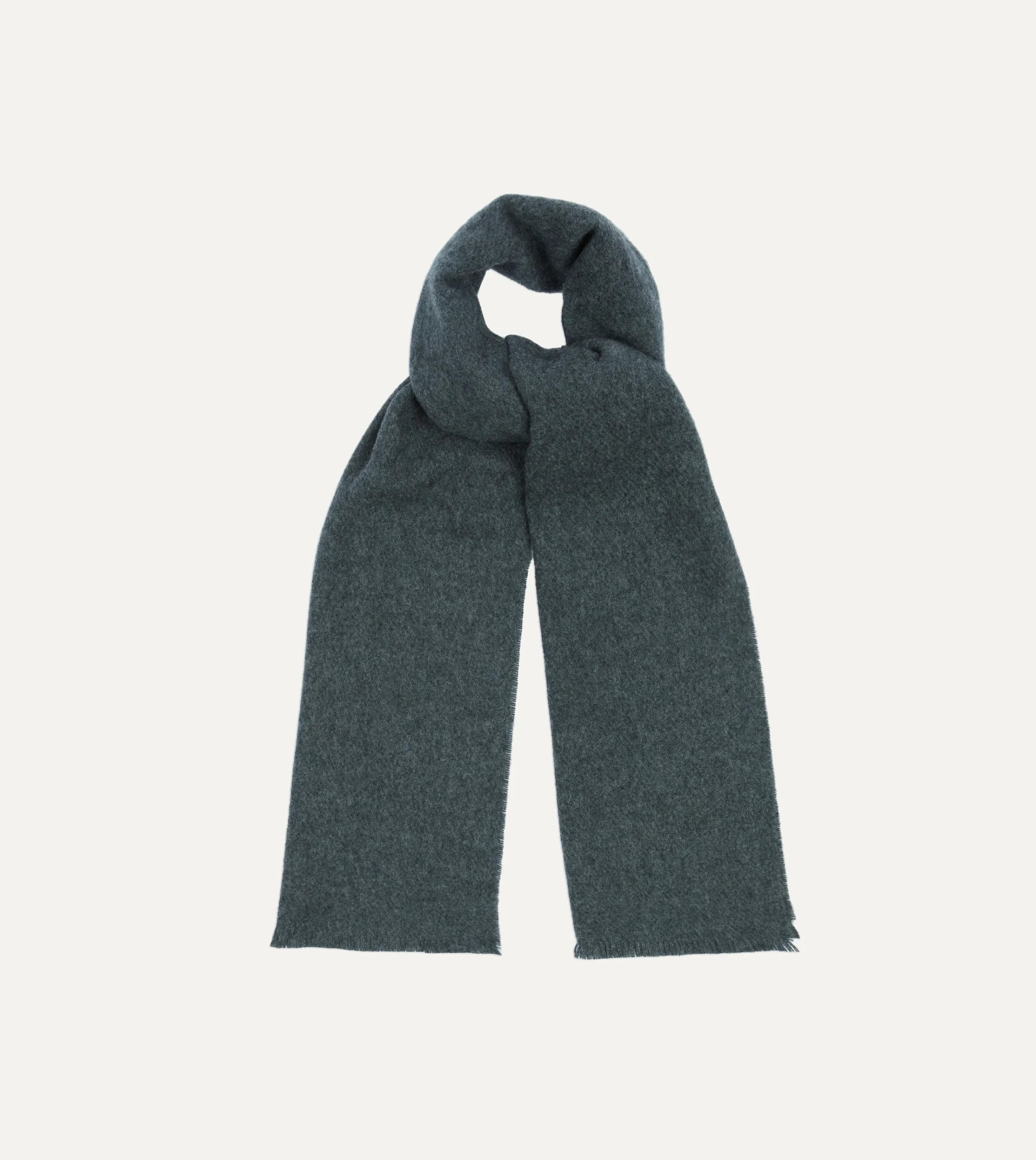 Drake’s Grey Cashmere Scarf