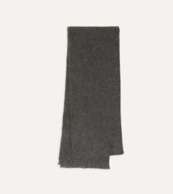 Drake’s Grey Cashmere Scarf