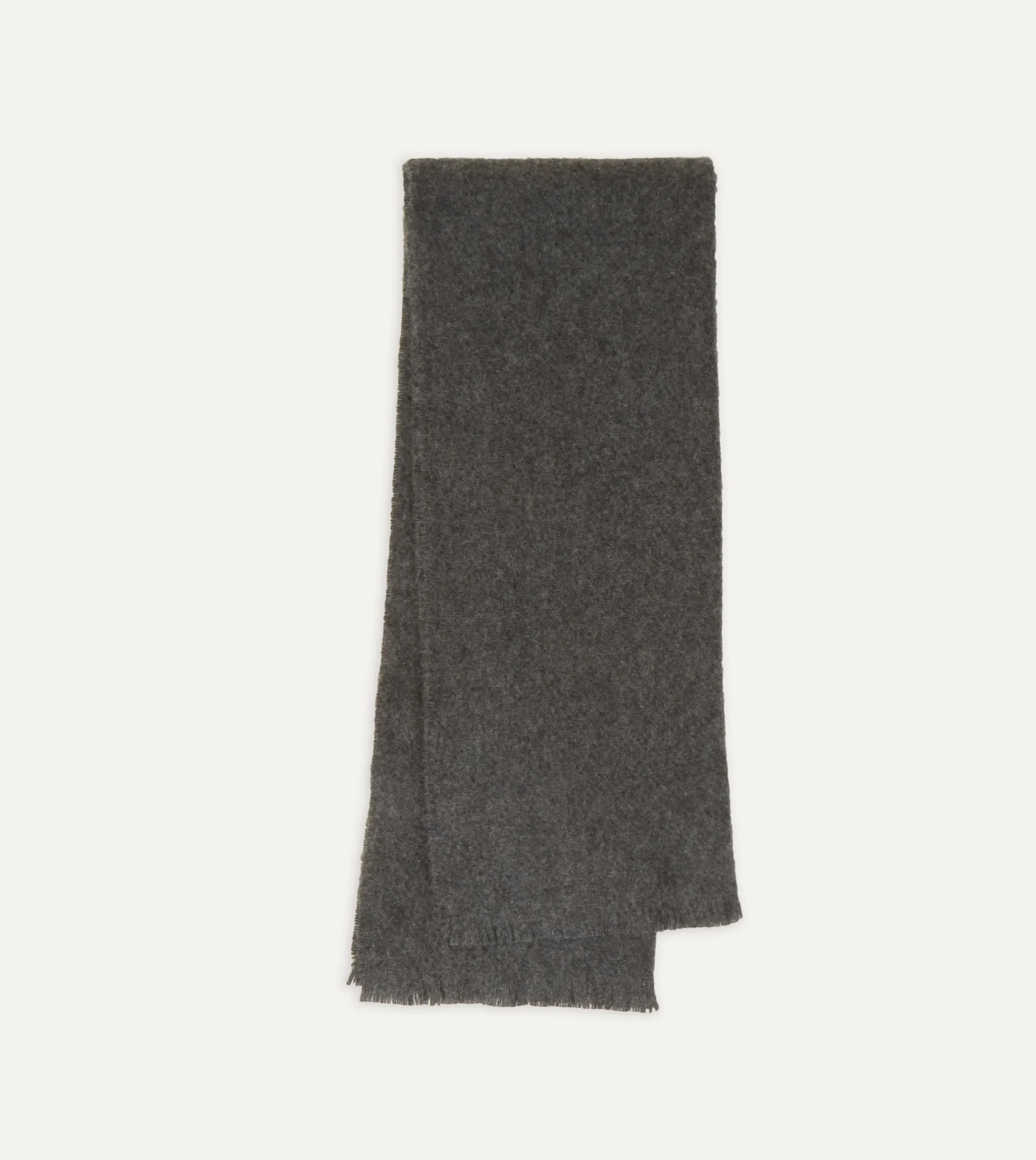 Drake’s Grey Cashmere Scarf