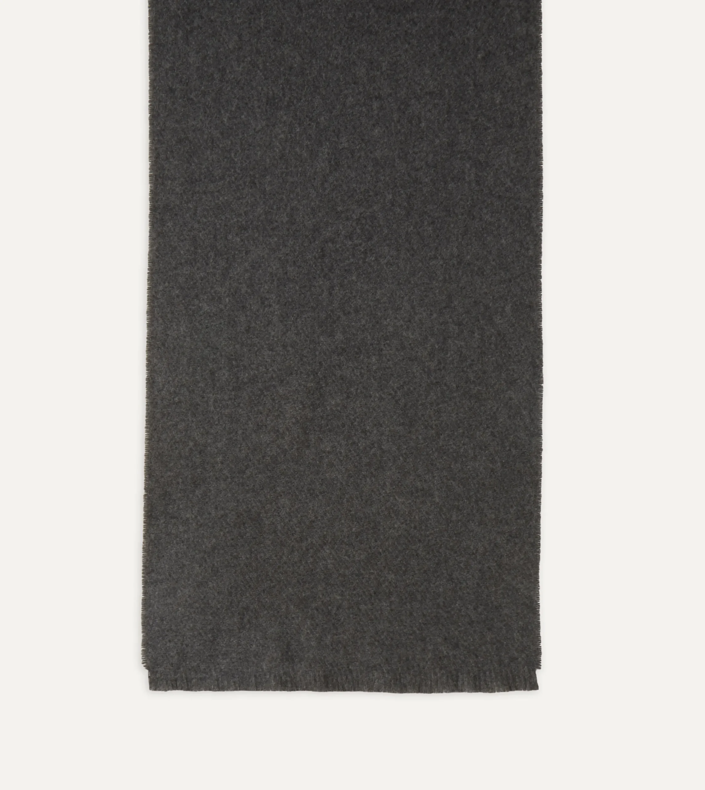 Drake’s Grey Cashmere Scarf