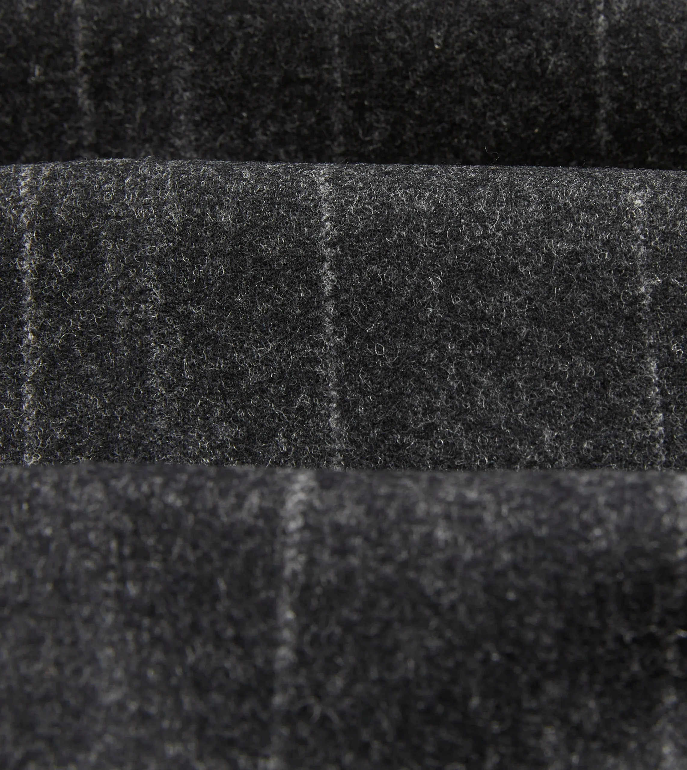 Drake’s Grey Chalkstripe Wool Flannel Flat Front Trouser