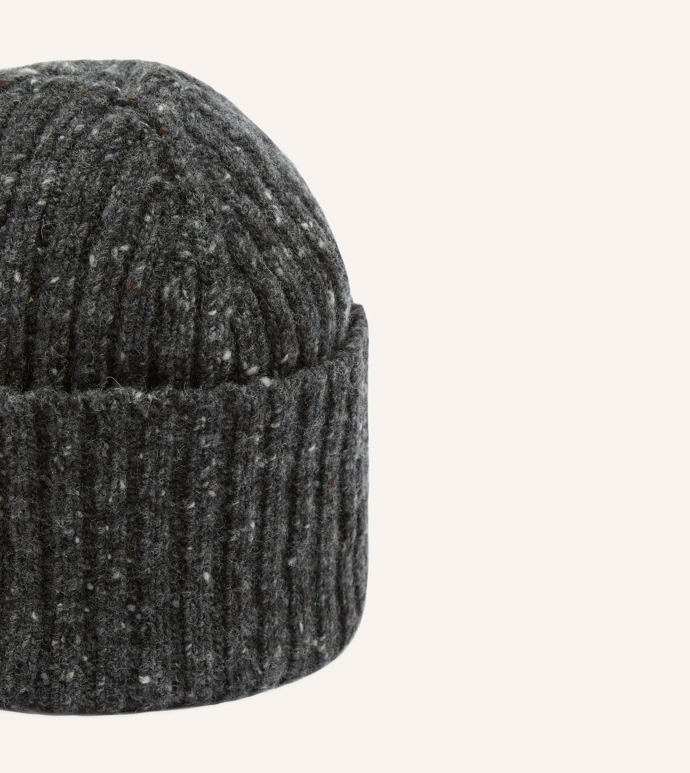 Drake’s Donegal Ribbed Merino Knit Cap