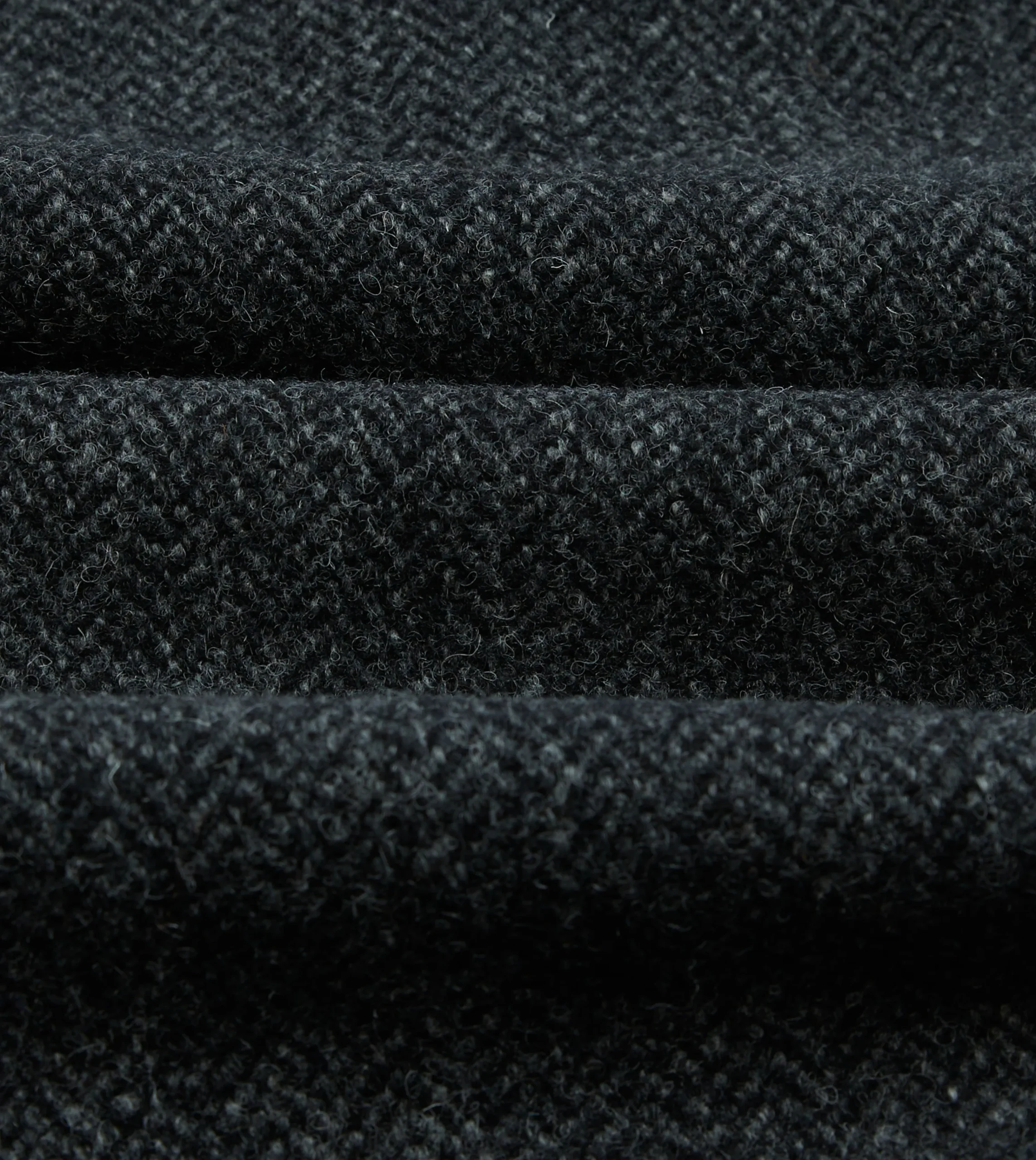 Drake’s Grey Herringbone Wool Double-Breasted Raglan Coat