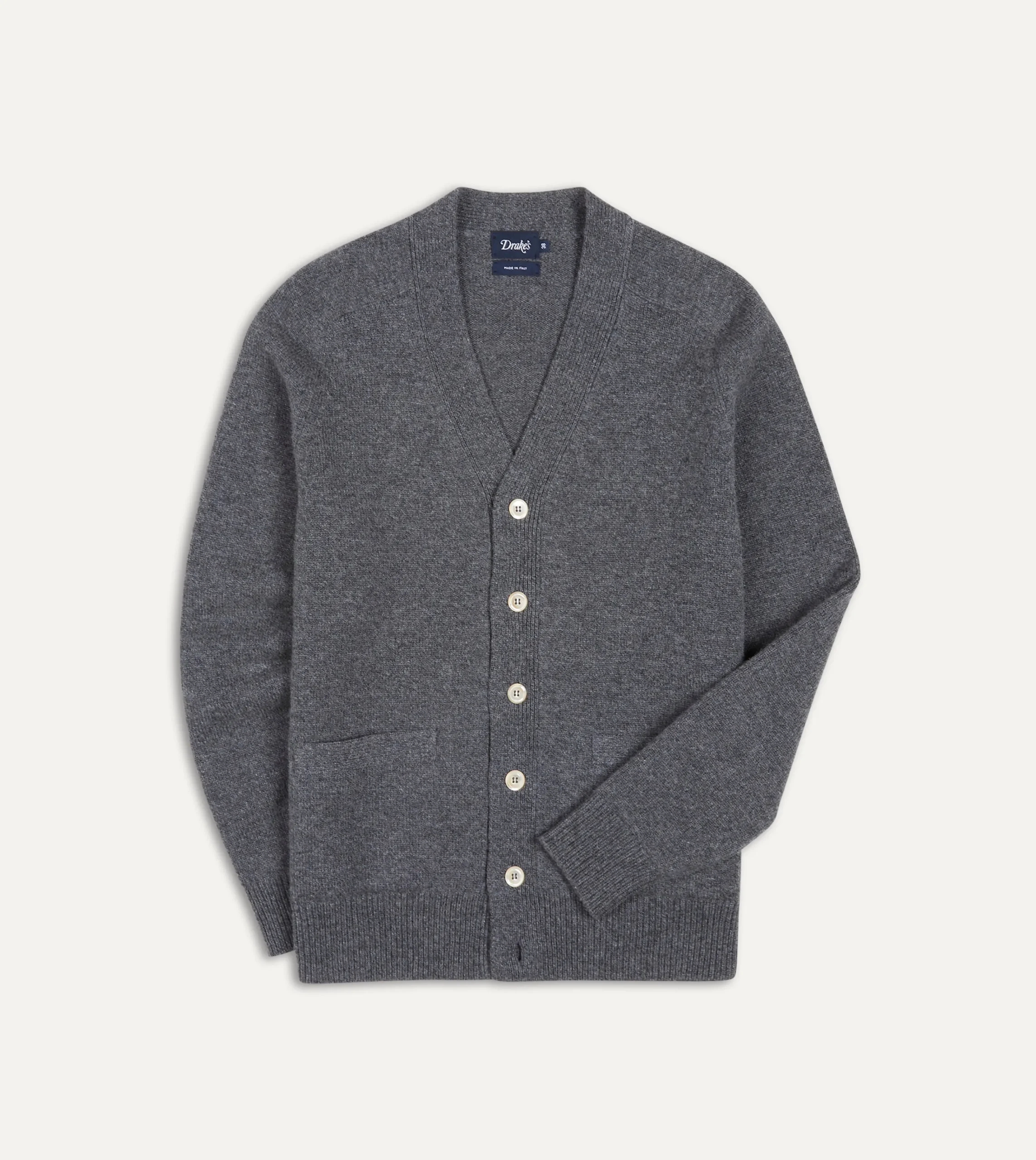 Drake’s Lambswool 6 Button Cardigan
