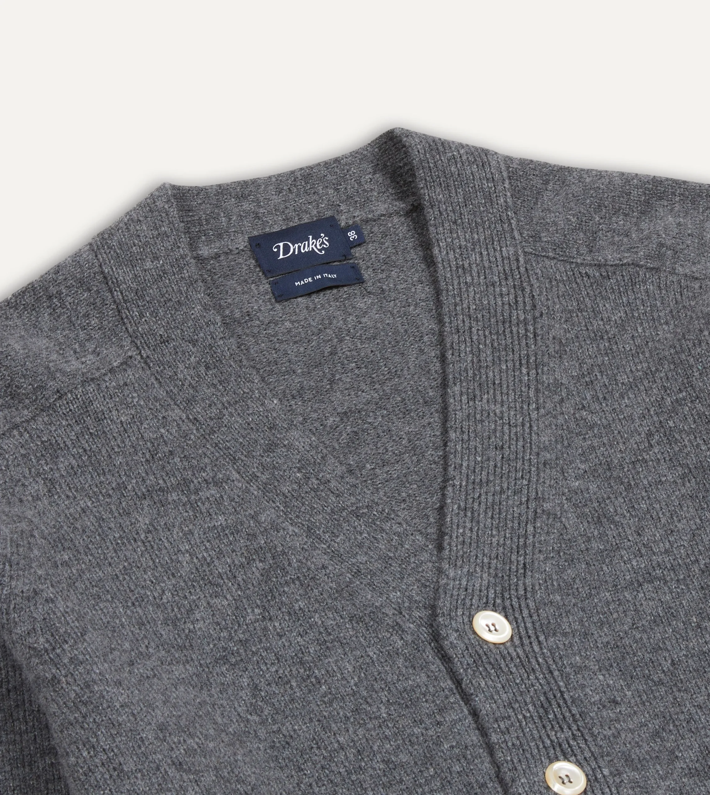 Drake’s Lambswool 6 Button Cardigan
