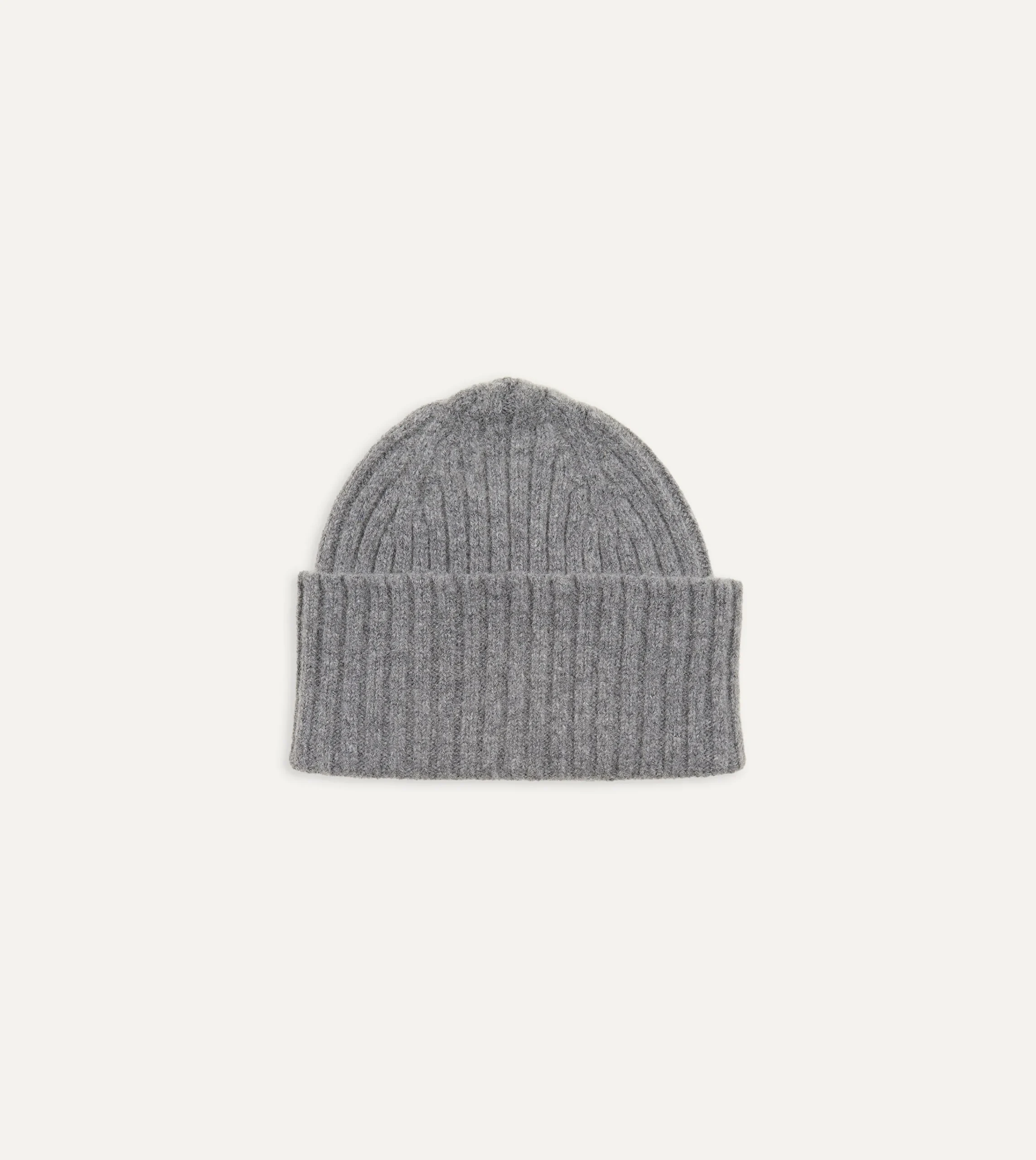 Drake’s Lambswool Ribbed Knit Cap