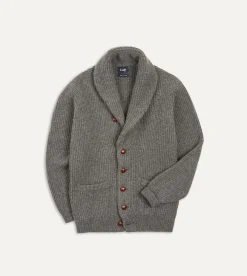Drake’s Lambswool Shawl Collar Cardigan