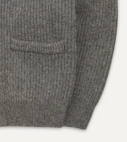 Drake’s Lambswool Shawl Collar Cardigan