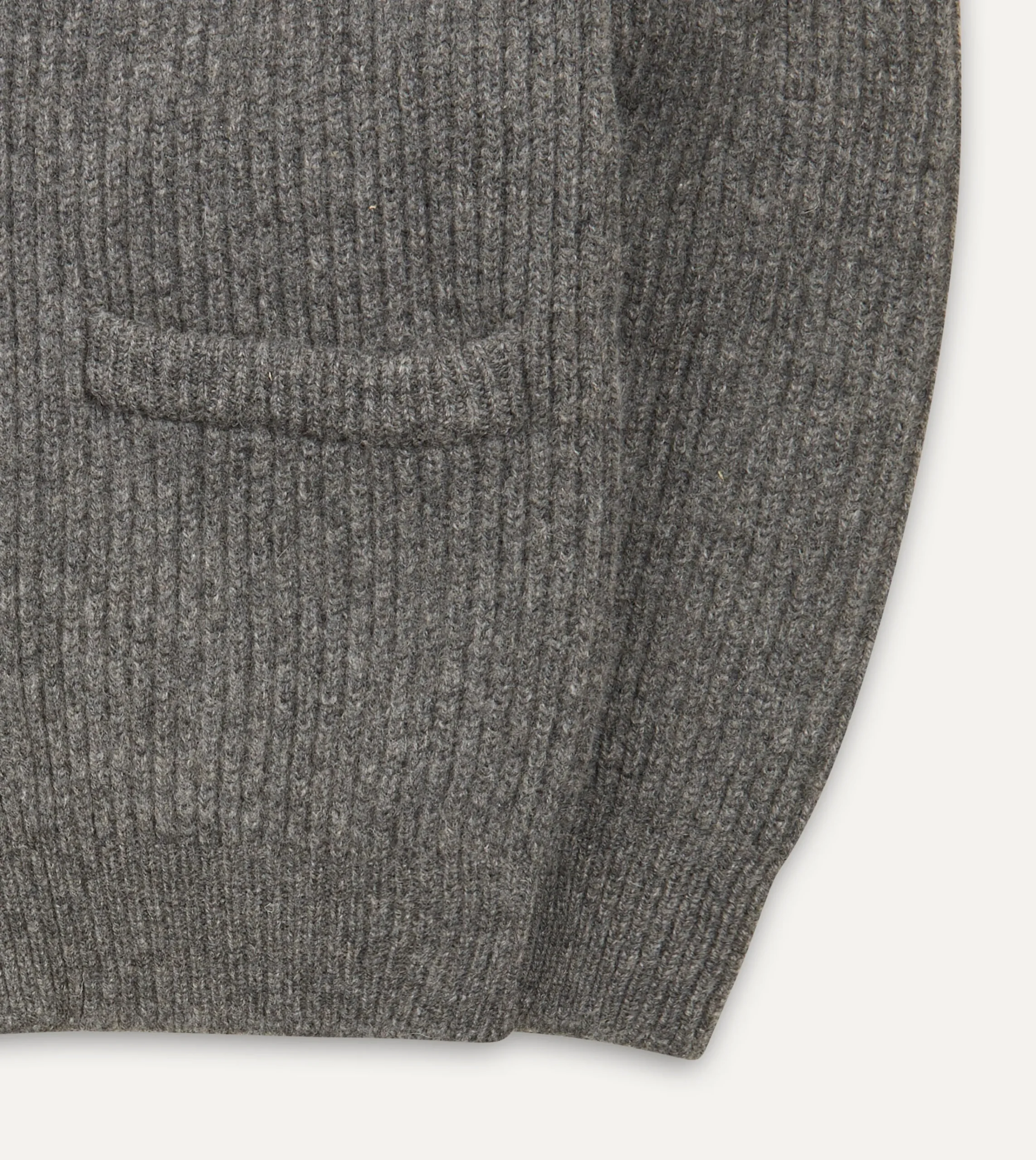 Drake’s Lambswool Shawl Collar Cardigan