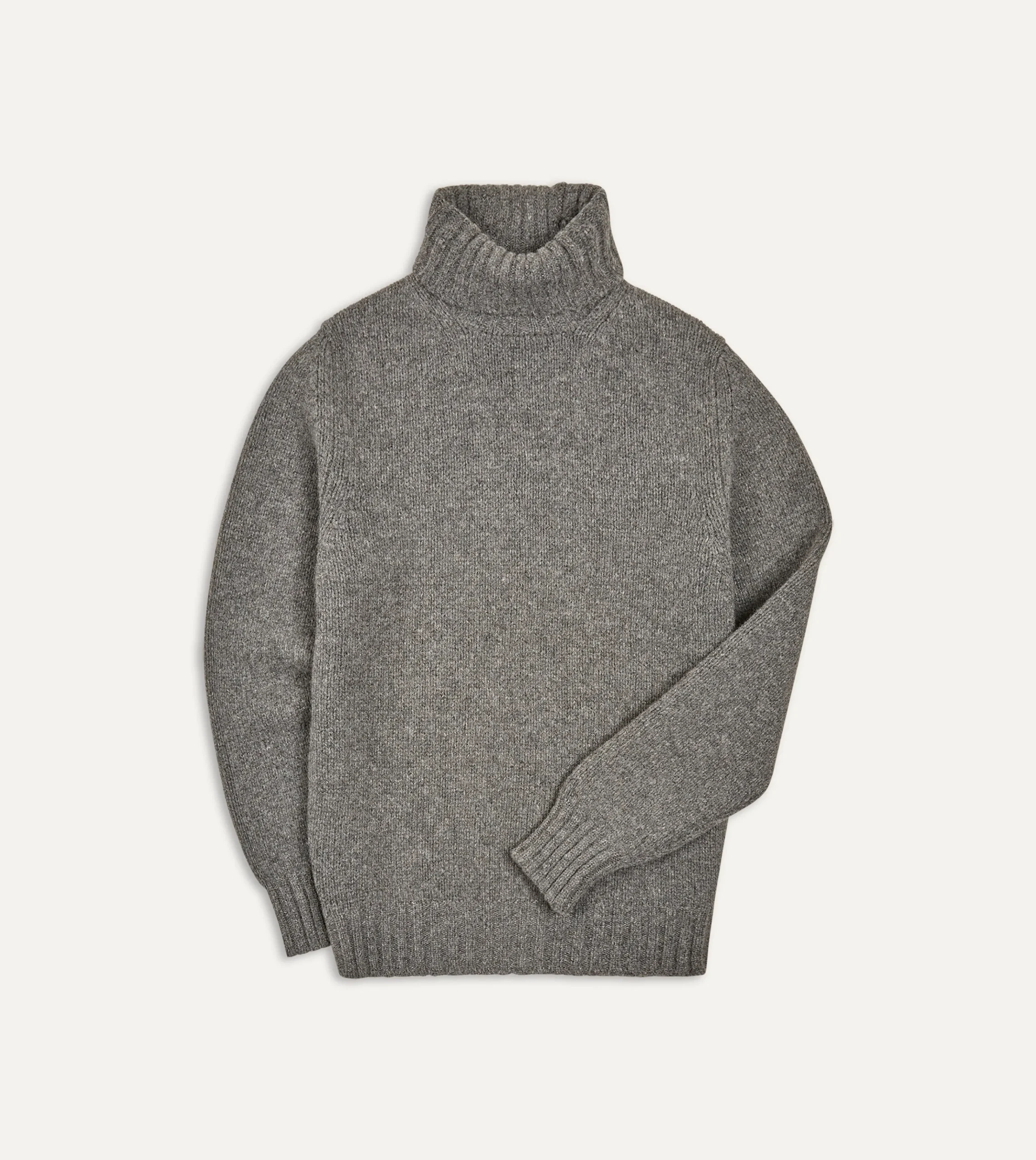 Drake’s Lambswool Submariner Roll Neck Jumper