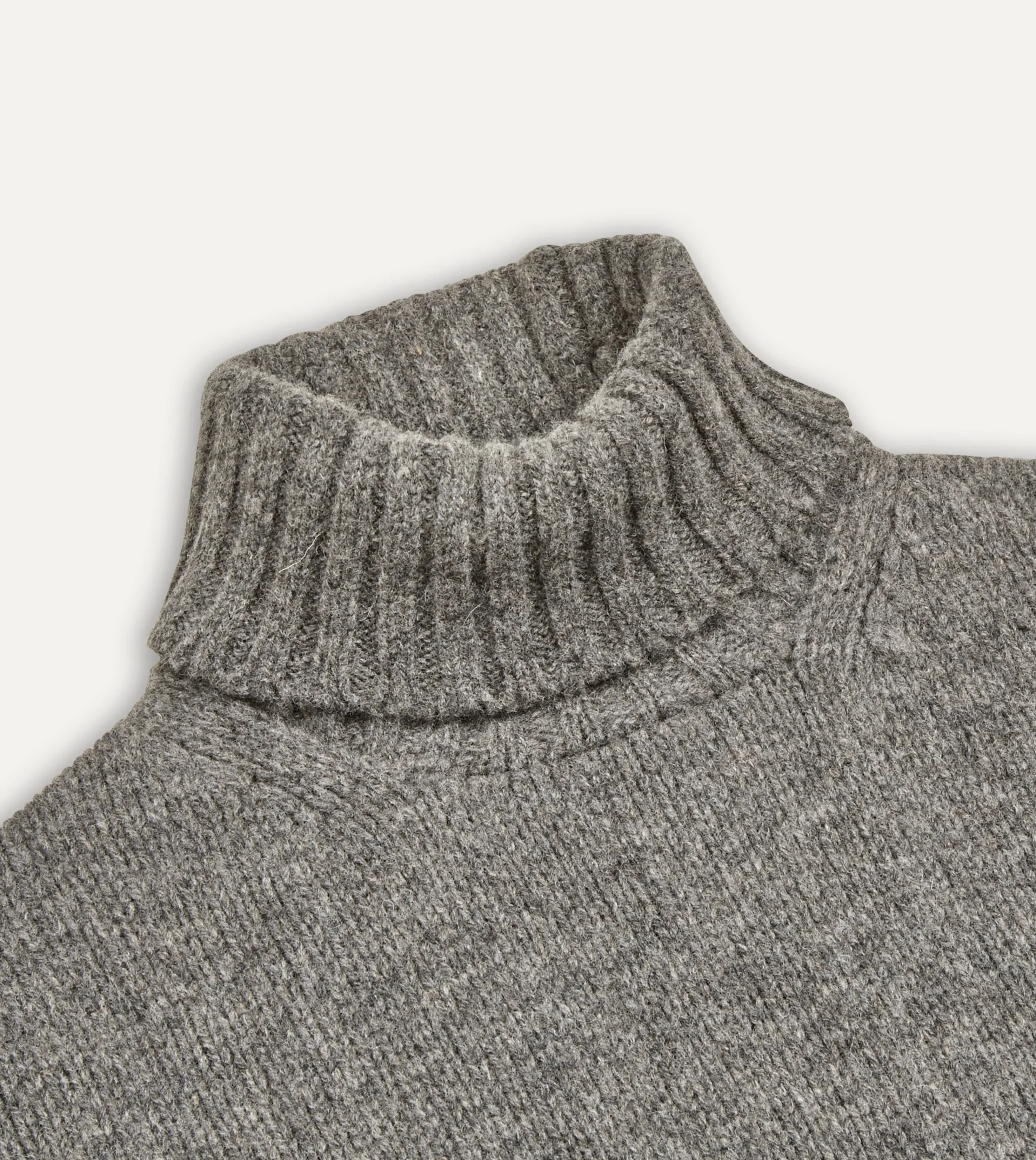 Drake’s Lambswool Submariner Roll Neck Jumper