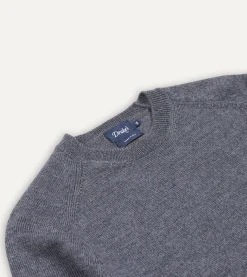 Drake’s Melange Merino Crew Neck Jumper