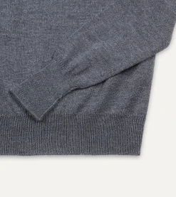 Drake’s Melange Merino Crew Neck Jumper