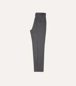 Drake’s Grey Merino Wool Games Trouser