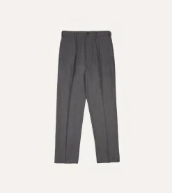 Drake’s Grey Merino Wool Games Trouser