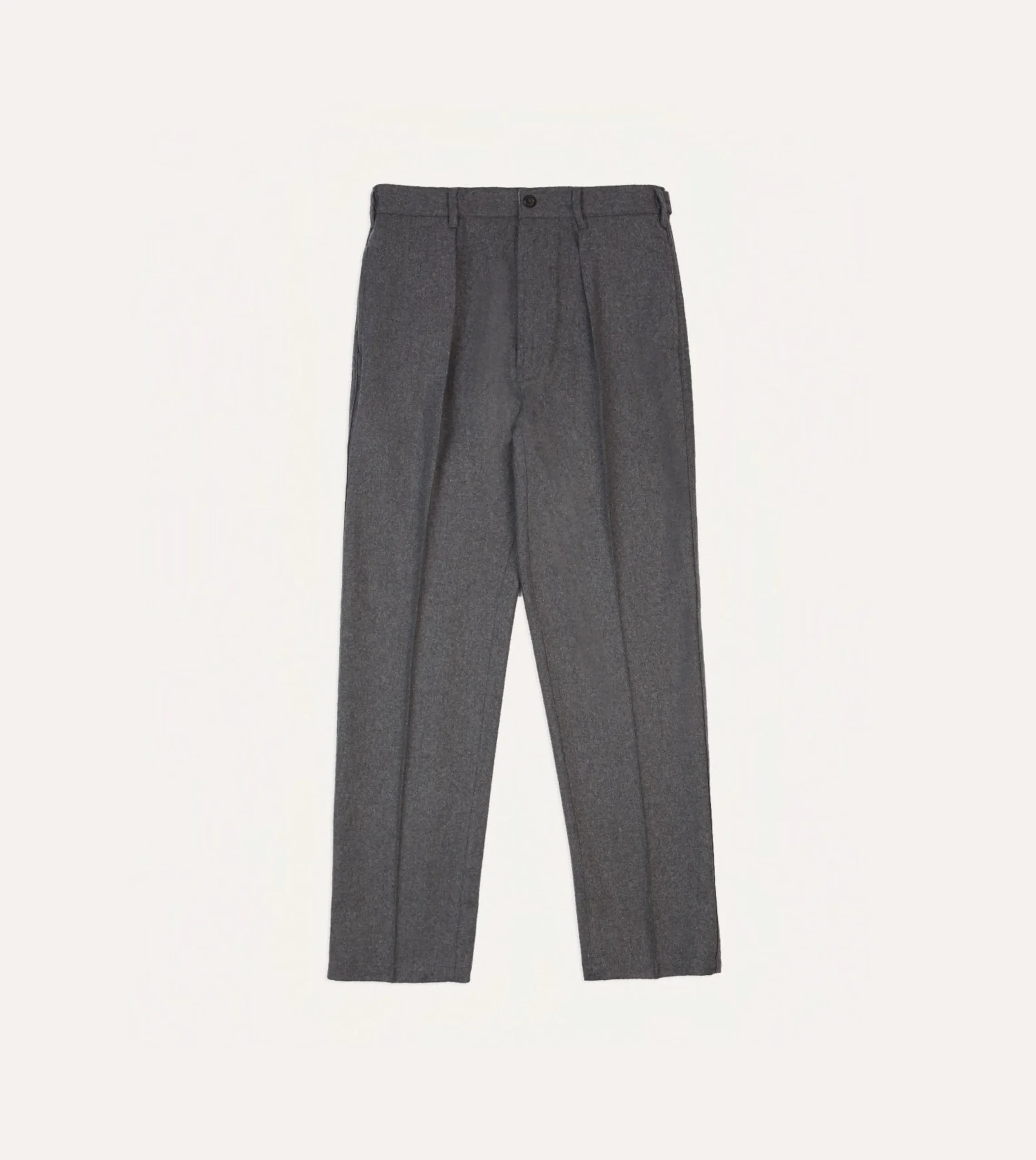 Drake’s Grey Merino Wool Games Trouser