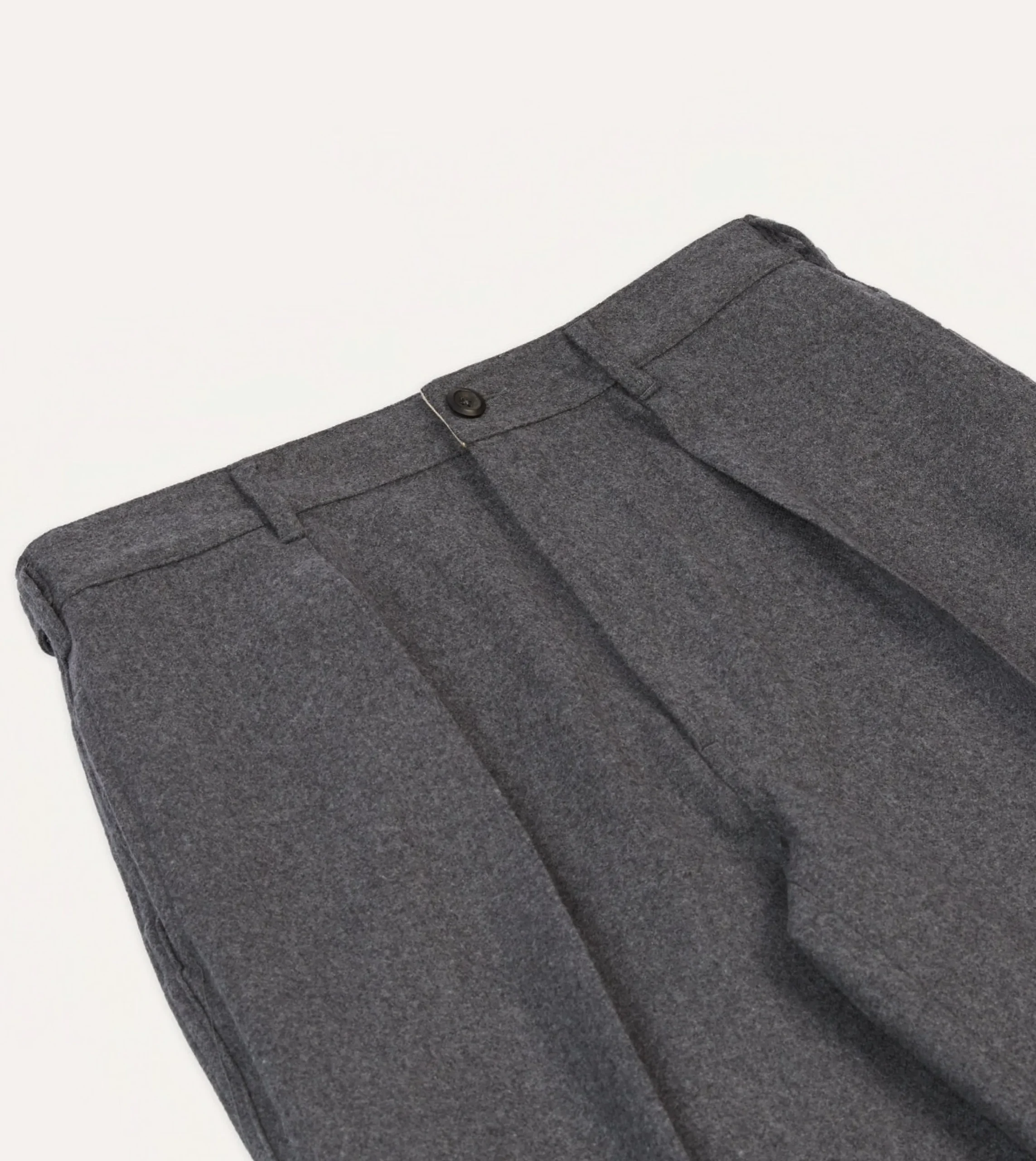 Drake’s Grey Merino Wool Games Trouser