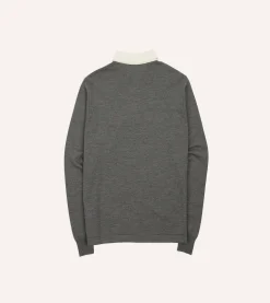 Drake’s Merino Wool Knitted Rugby Shirt