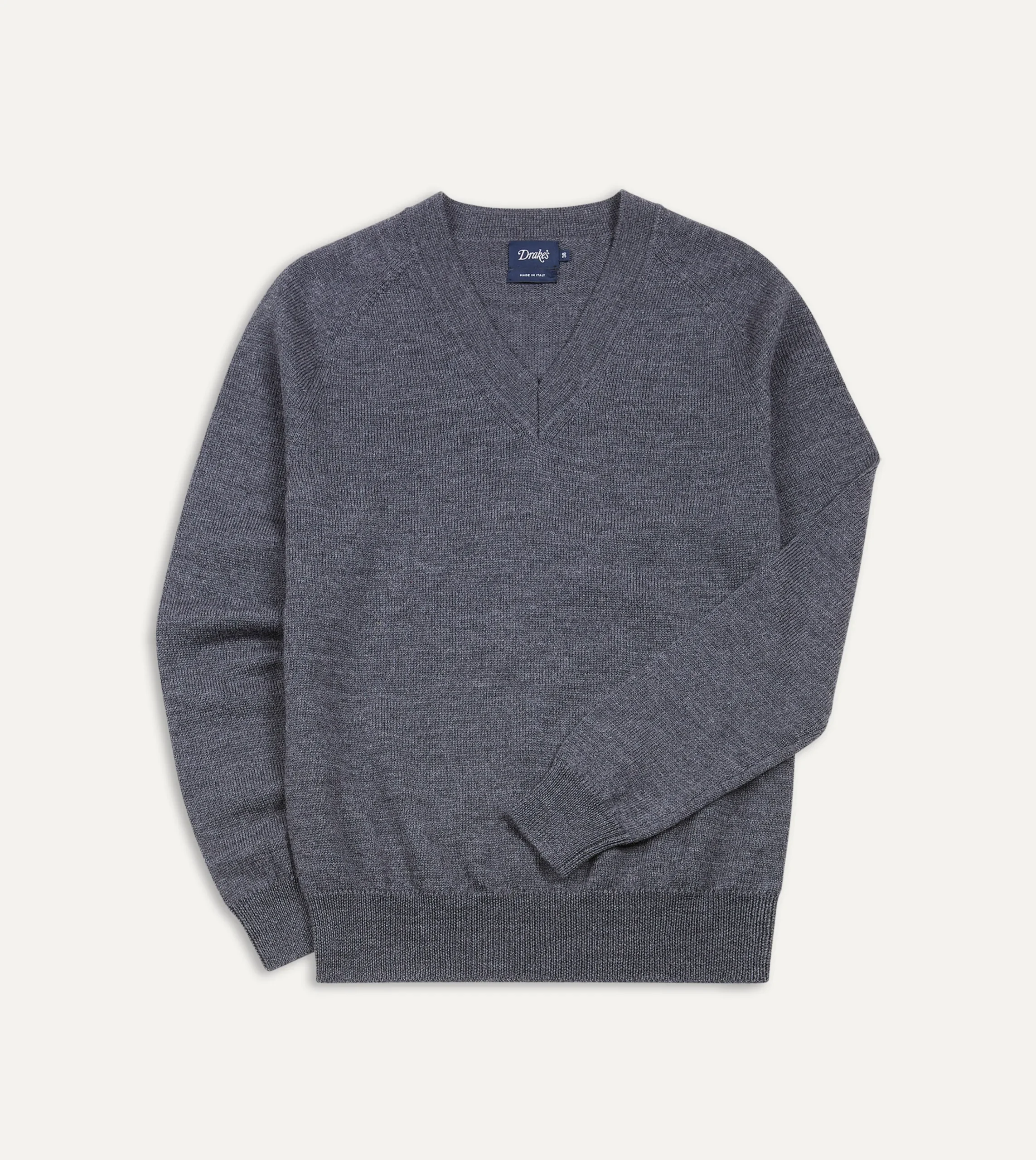 Drake’s Merino Wool V Neck Jumper