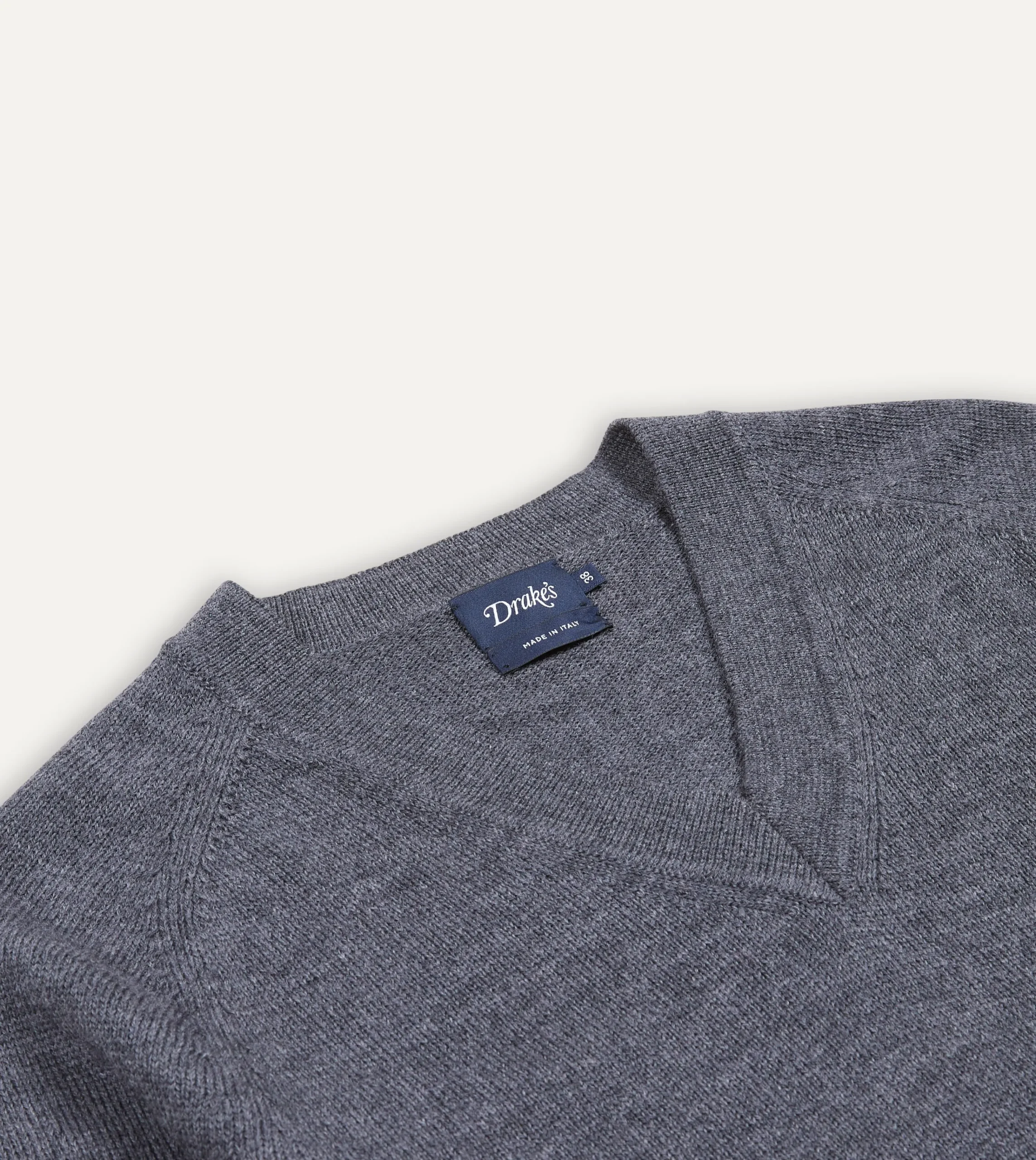 Drake’s Merino Wool V Neck Jumper