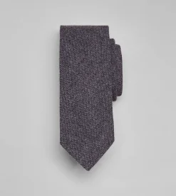 Drake’s Grey Pure Cashmere Solid Tipped Tie