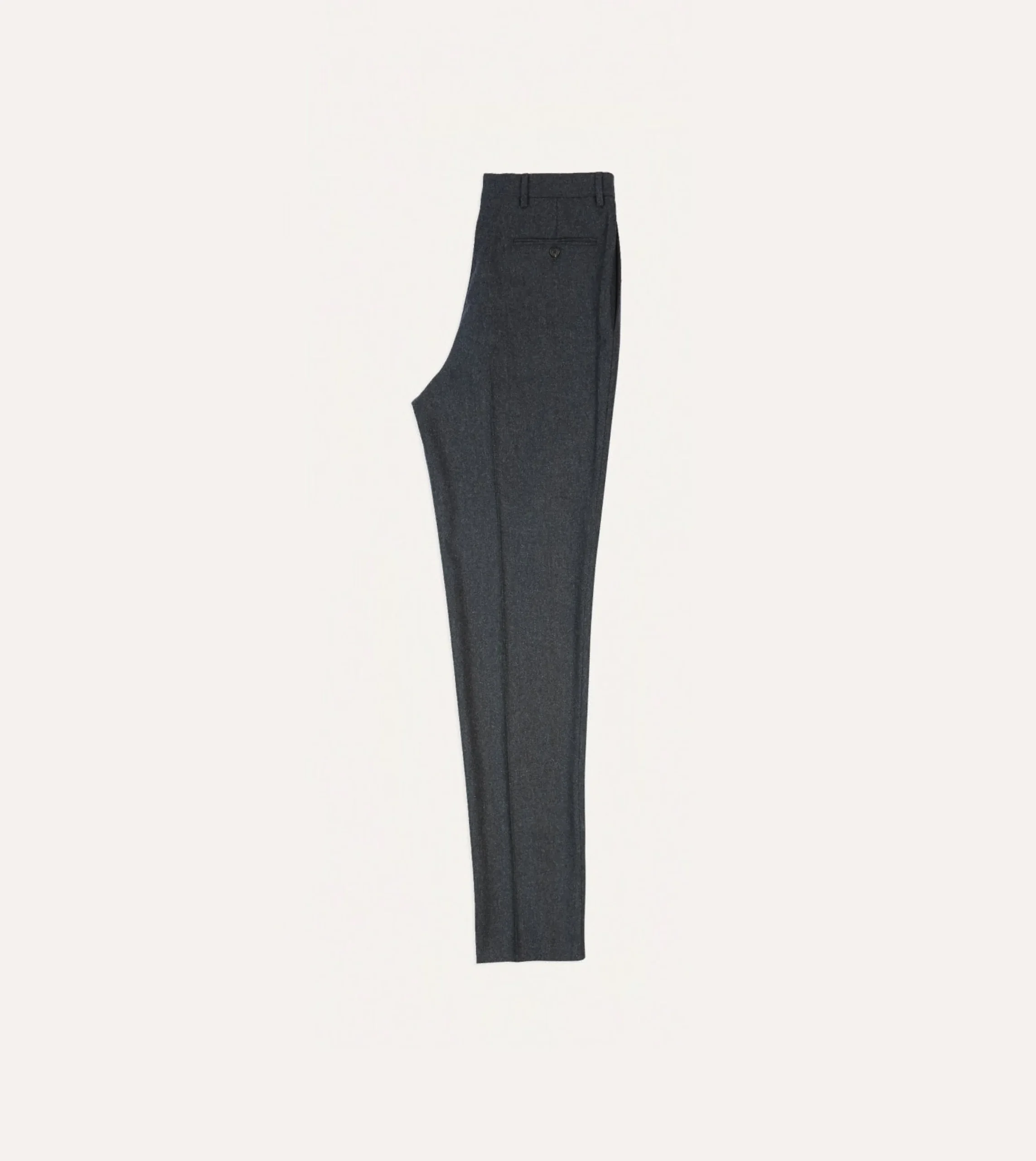 Drake’s Wool Flannel Flat Front Trouser