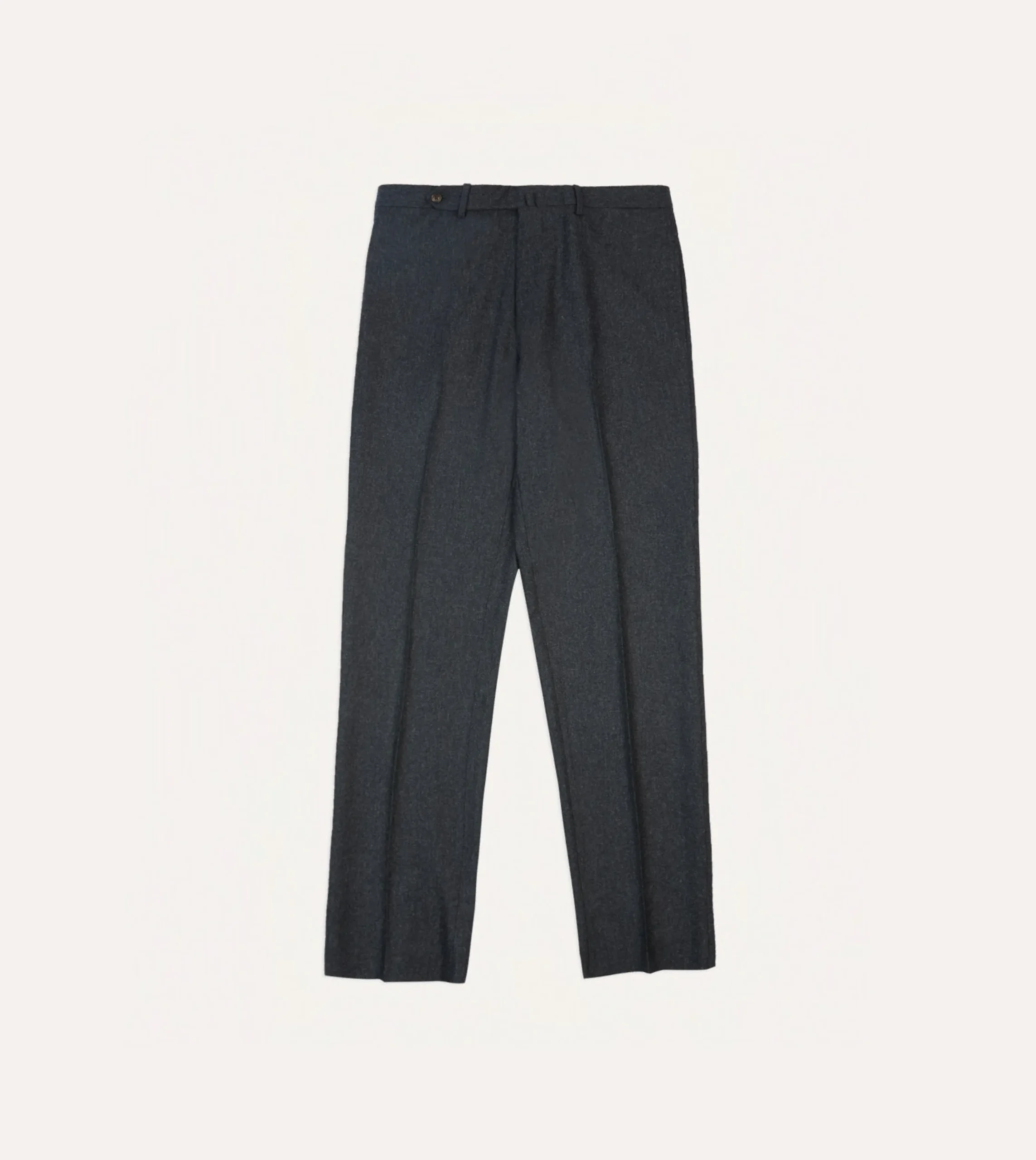 Drake’s Wool Flannel Flat Front Trouser