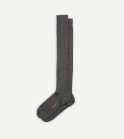 Drake’s Wool Over-The-Calf Socks