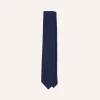 Drake’s Indigo Pure Cashmere Solid Tipped Tie