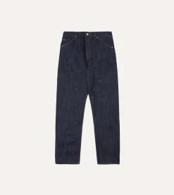 Drake’s Indigo Rinse 15.5oz Japanese Selvedge Denim Five-Pocket Jeans