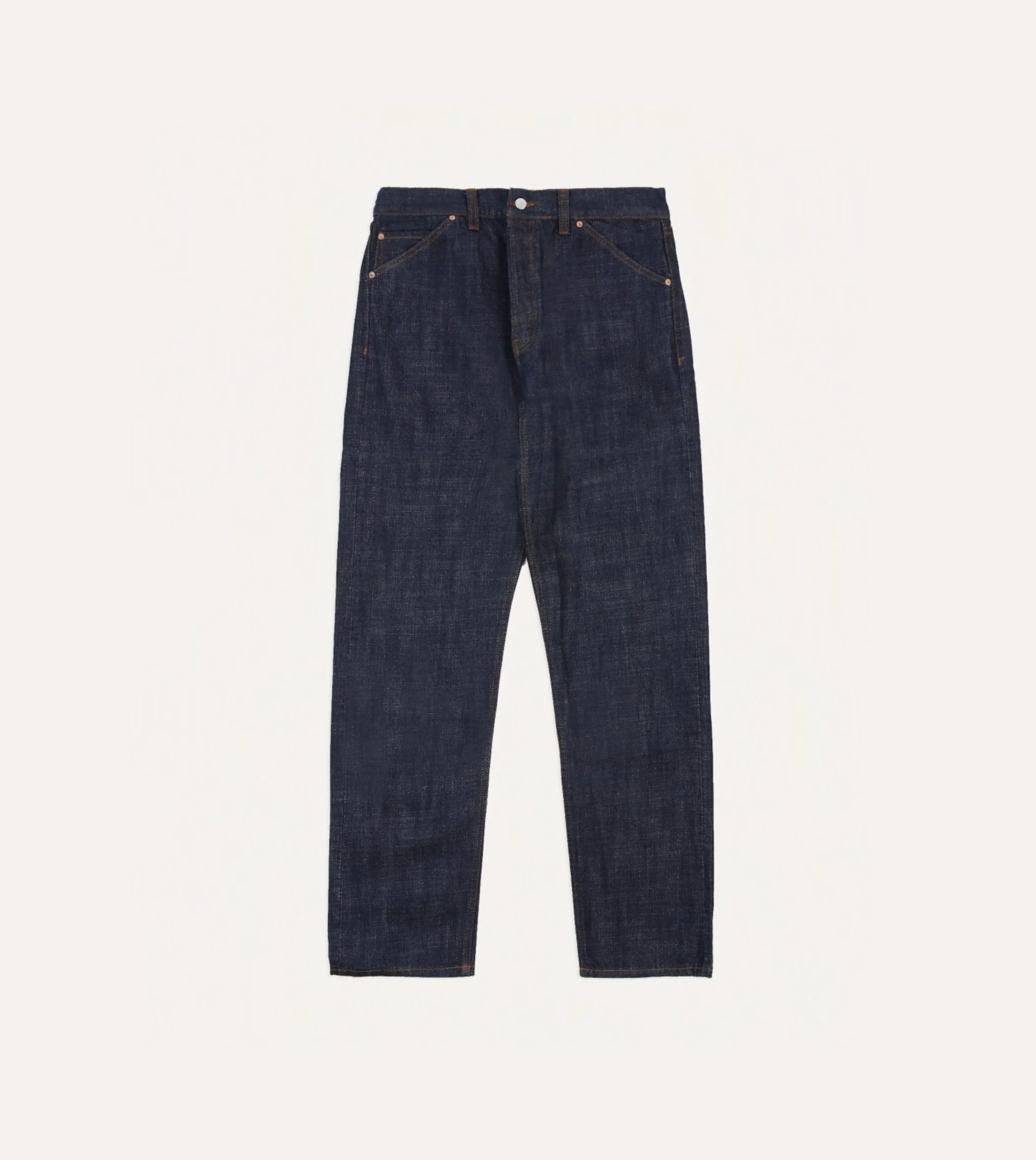 Drake’s Indigo Rinse 15.5oz Japanese Selvedge Denim Five-Pocket Jeans
