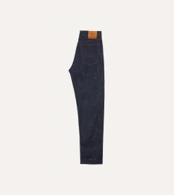 Drake’s Indigo Rinse 15.5oz Japanese Selvedge Denim Five-Pocket Jeans