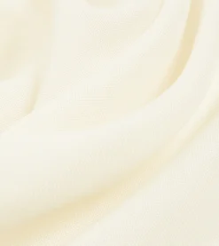 Drake’s Ivory And Navy Shoestring Border Silk Pocket Square
