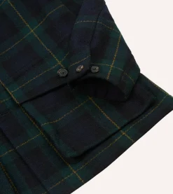 Drake’s Johnston Check Melton Wool Donkey Chore Jacket