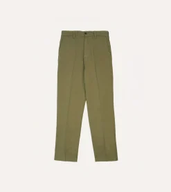 Drake’s Cotton Flat Front Chino