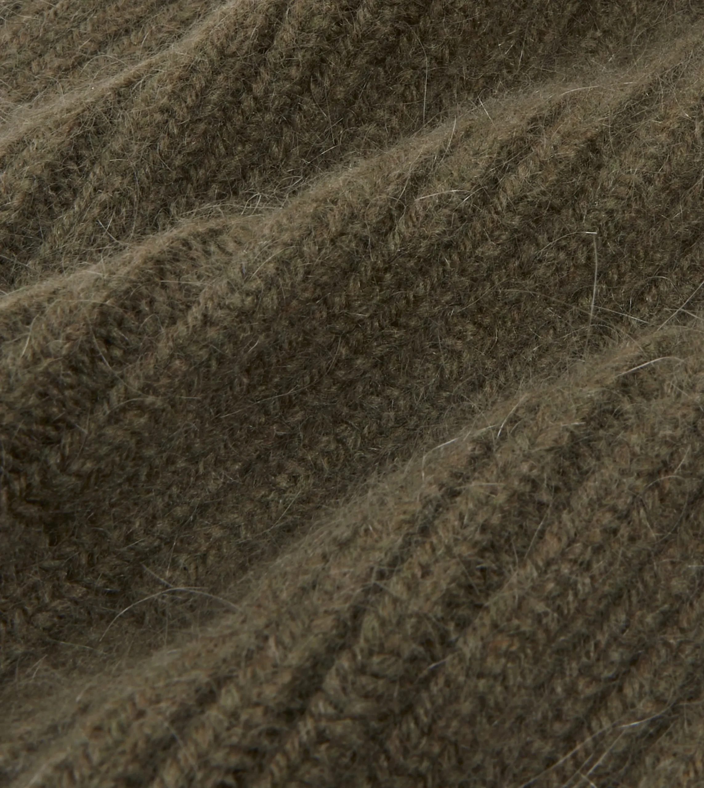 Drake’s Angora Lambswool Ribbed Knit Cap