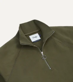 Drake’s Cotton Quarter Zip Sweatshirt