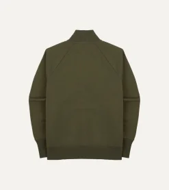 Drake’s Cotton Quarter Zip Sweatshirt