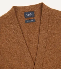 Drake’s Lambswool Sleeveless Cardigan