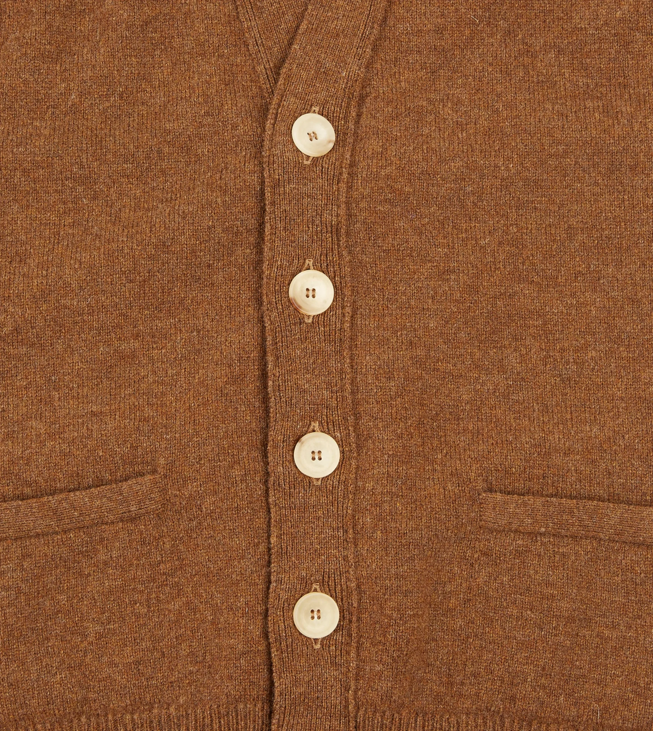 Drake’s Lambswool Sleeveless Cardigan