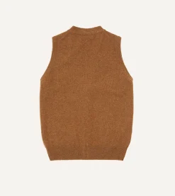 Drake’s Lambswool Sleeveless Cardigan