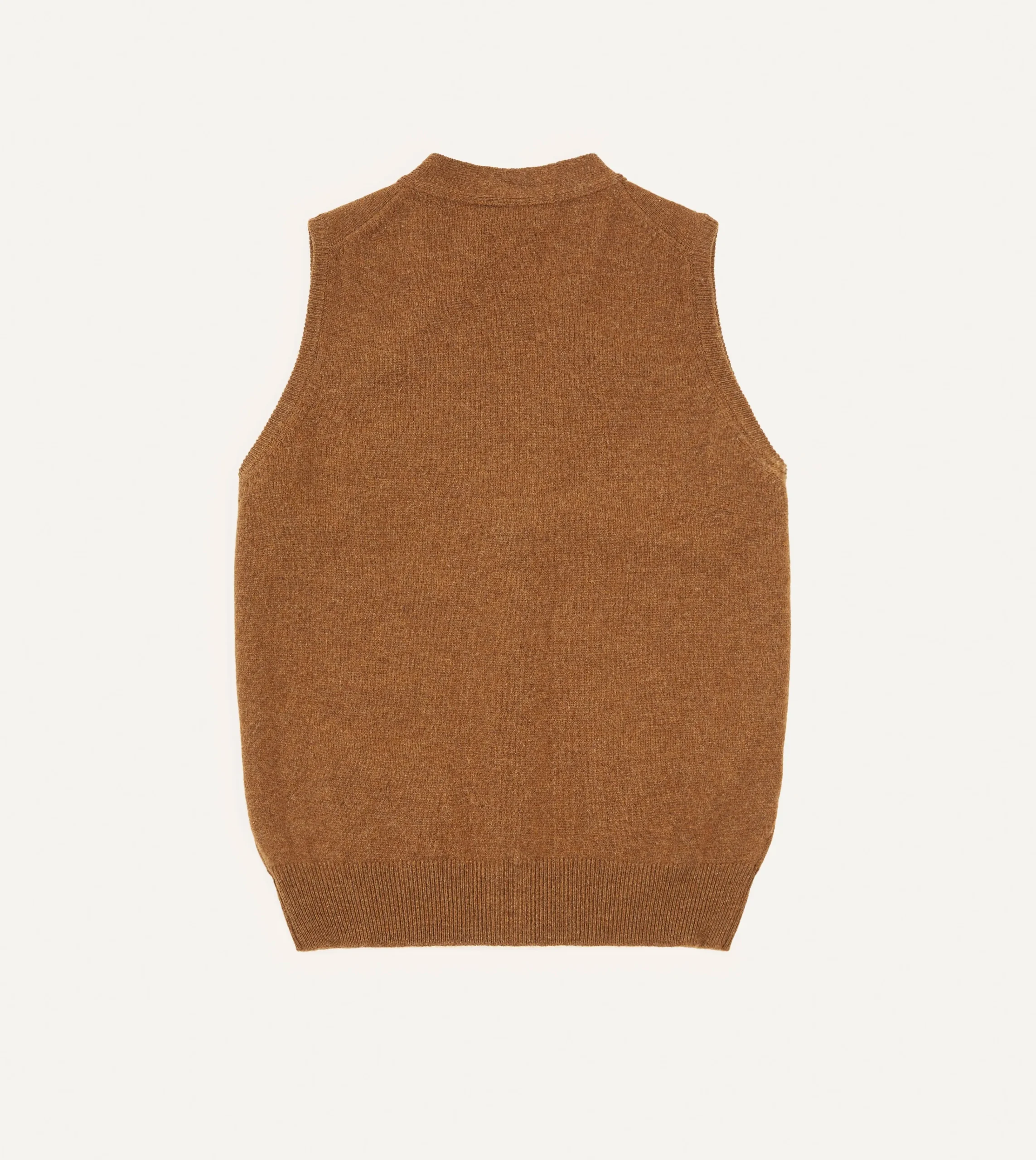 Drake’s Lambswool Sleeveless Cardigan