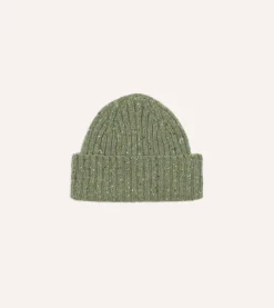 Drake’s Donegal Ribbed Merino Knit Cap