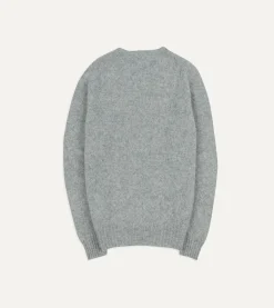 Drake’s Brushed Shetland Crew Neck Jumper