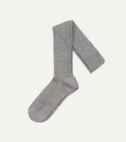 Drake’s Wool Over-The-Calf Socks