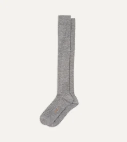 Drake’s Wool Over-The-Calf Socks